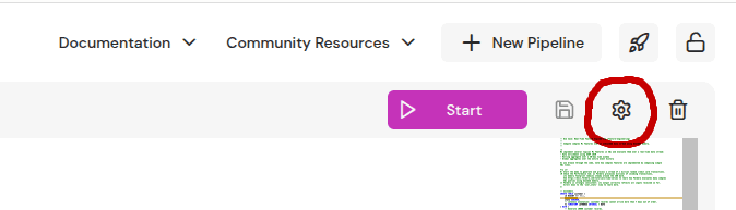 Configure pipeline in web-console